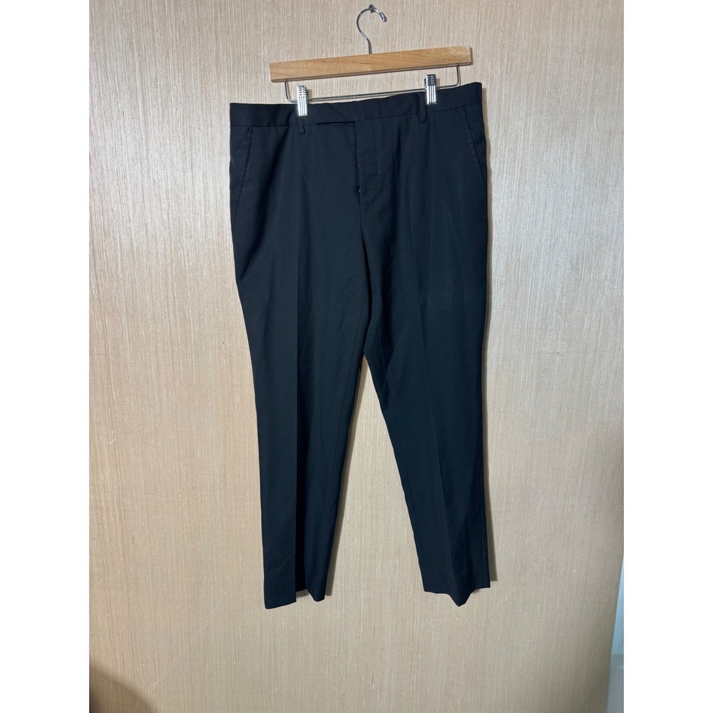 MARNI Size 52 Black Dress Pants Flat Front Career Professional Trousers